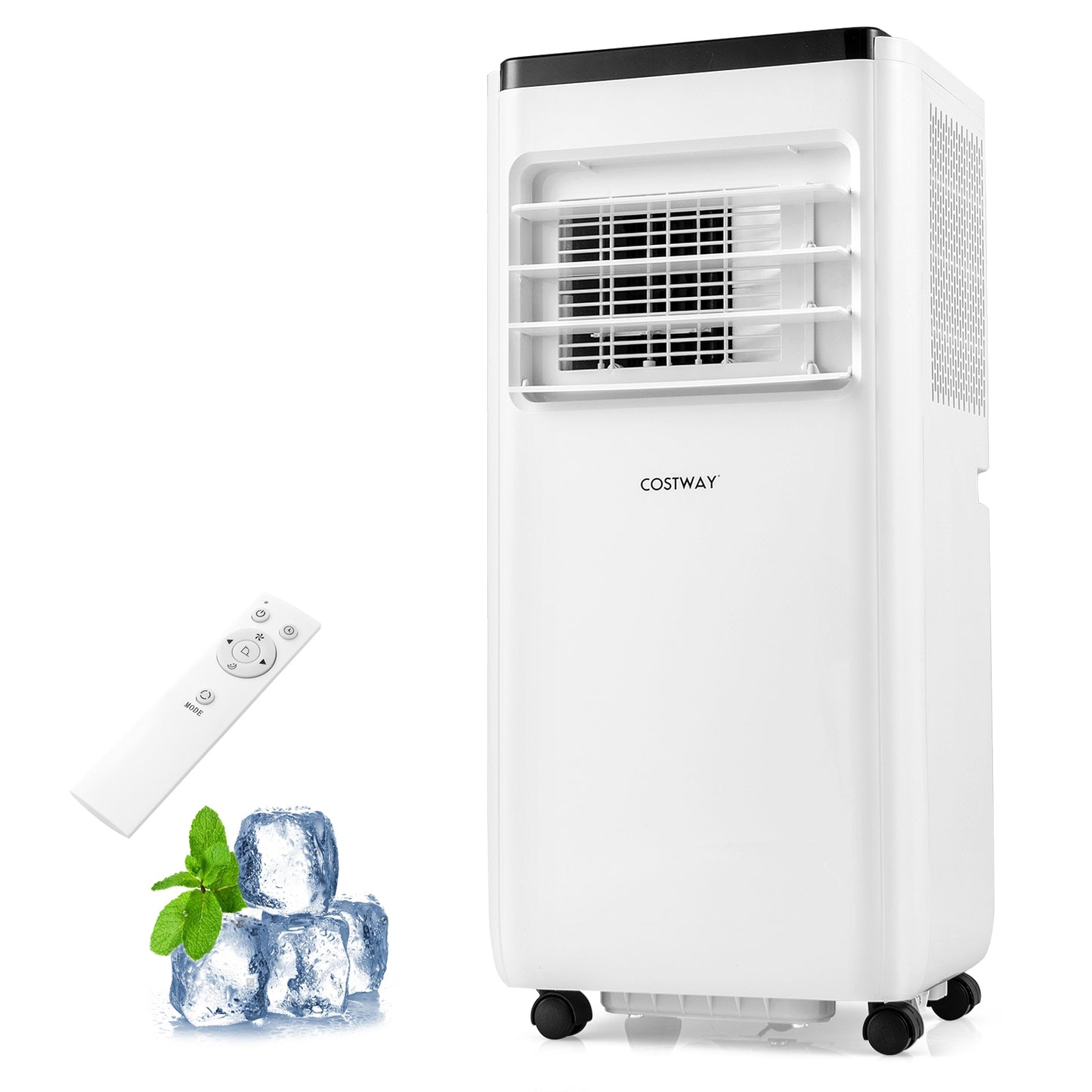 8000/10000 BTU Portable Air Conditioner with Remote Control Cools up to 250/350 Sq.Ft-10000 BTU