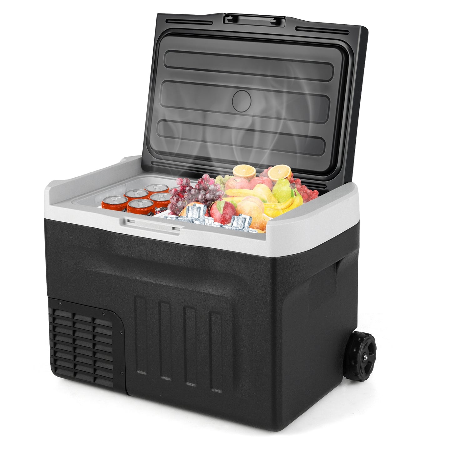 12V Car Refrigerator 42QT with Touch Panel and Removable Divider-L