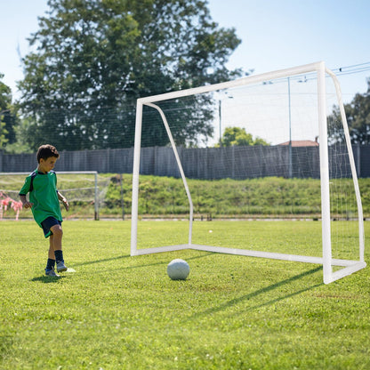 8 x 6 Ft Soccer Goal with Ground Stakes and Soccer Cones