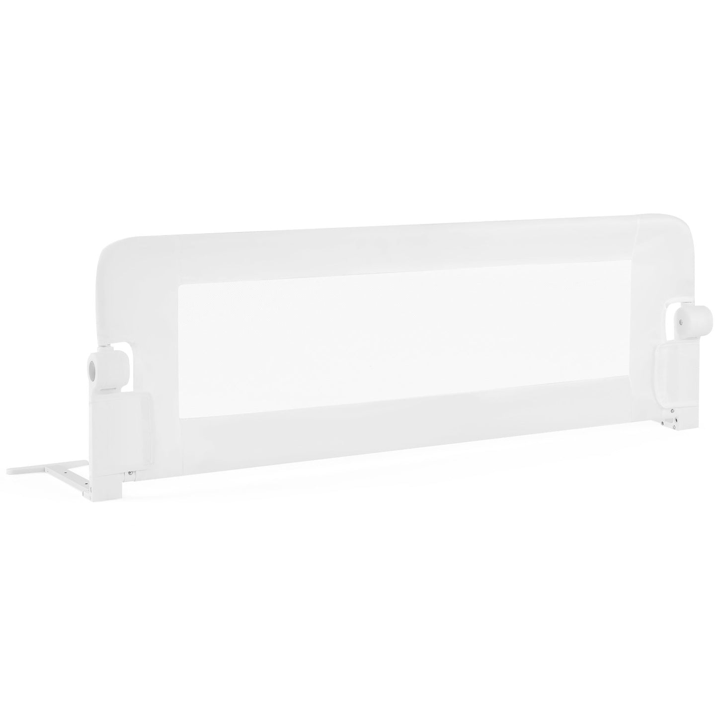 Foldable Bed Rail Swing Down Baby Bed Guard Rail-Gray