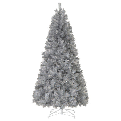 7-foot artificial Christmas tree with branch tips and warm white LED lights, designed for holiday decor by Wilsons Home Store