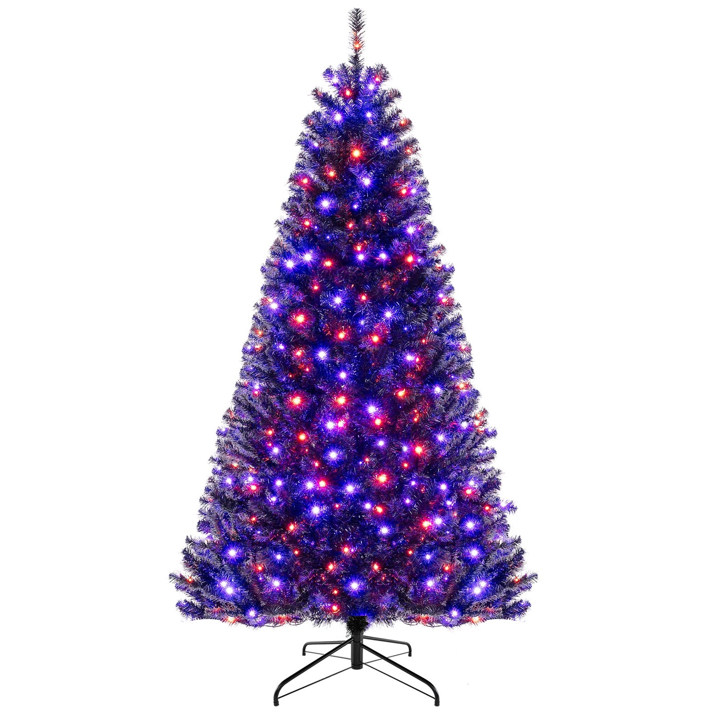 6/7/8 Feet Artificial Christmas Tree with 6 Lighting Modes and Spooky Sounds-L