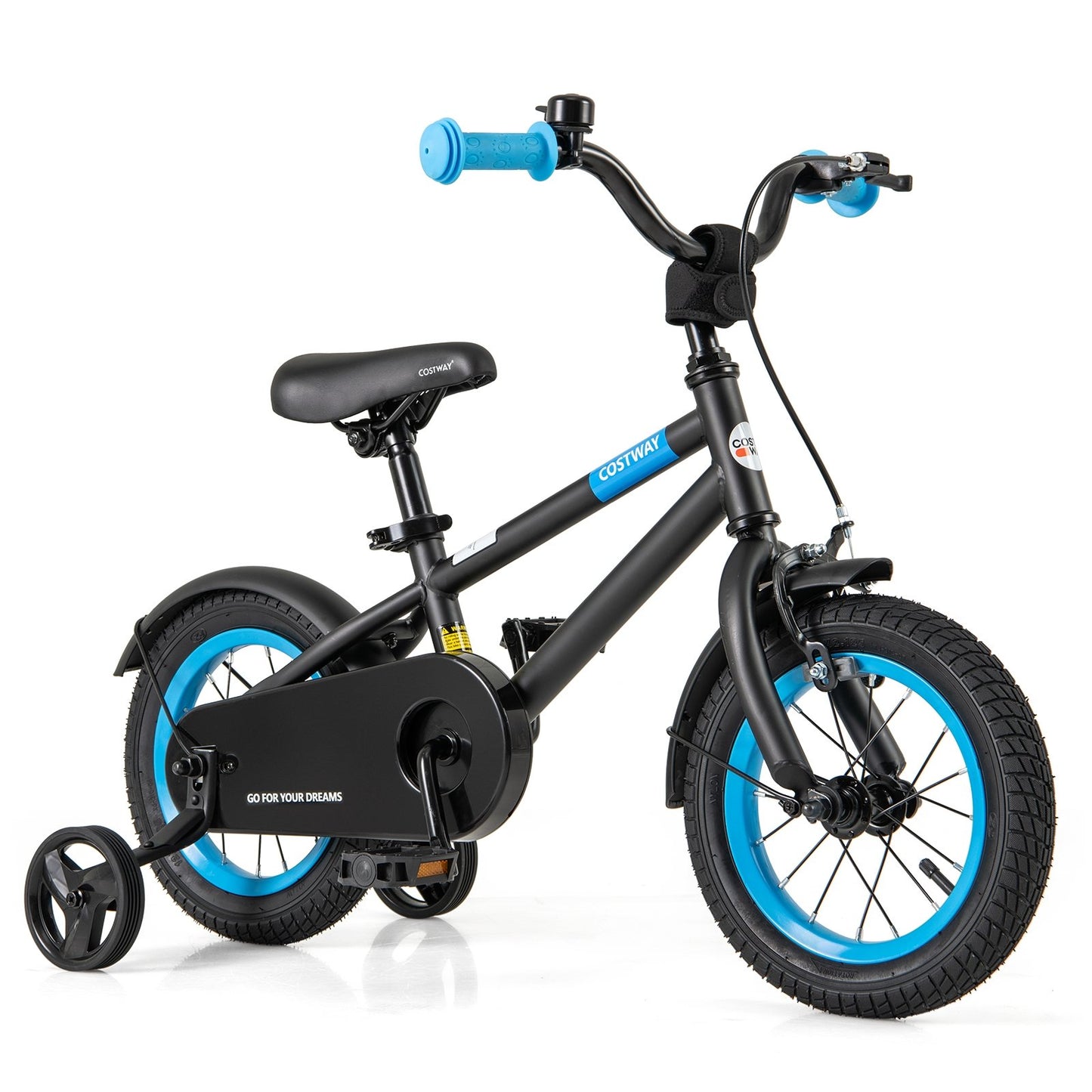 Kids Bike with Adjustable Handlebar and Saddle Black-16 inches