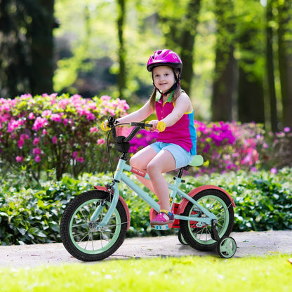 Kids Bike with Adjustable Handlebar and Saddle Blue-12 Inches