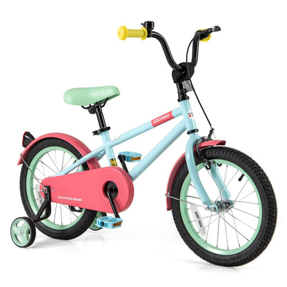 Kids Bike with Adjustable Handlebar and Saddle Blue-12 Inches