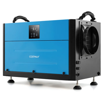 155 Pint Crawl Space Dehumidifier with 3 Modes and 24H Timer-Blue