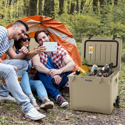 42 Quart Hard Cooler with Wheels and Handle