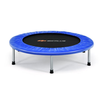 36 Inch Mini Folding Trampoline Portable Recreational Fitness Rebounder-Blue