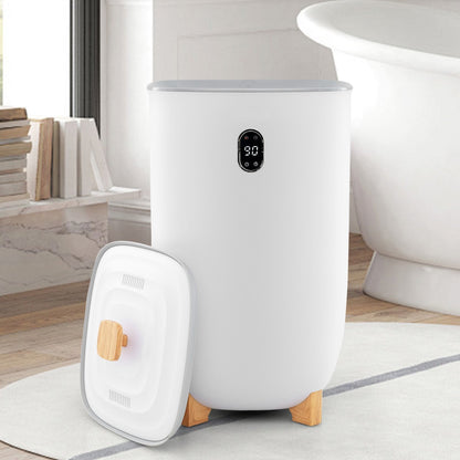 40L Towel Warmer Luxury Hot Towel Bucket with 2 Heating Temperatures-White