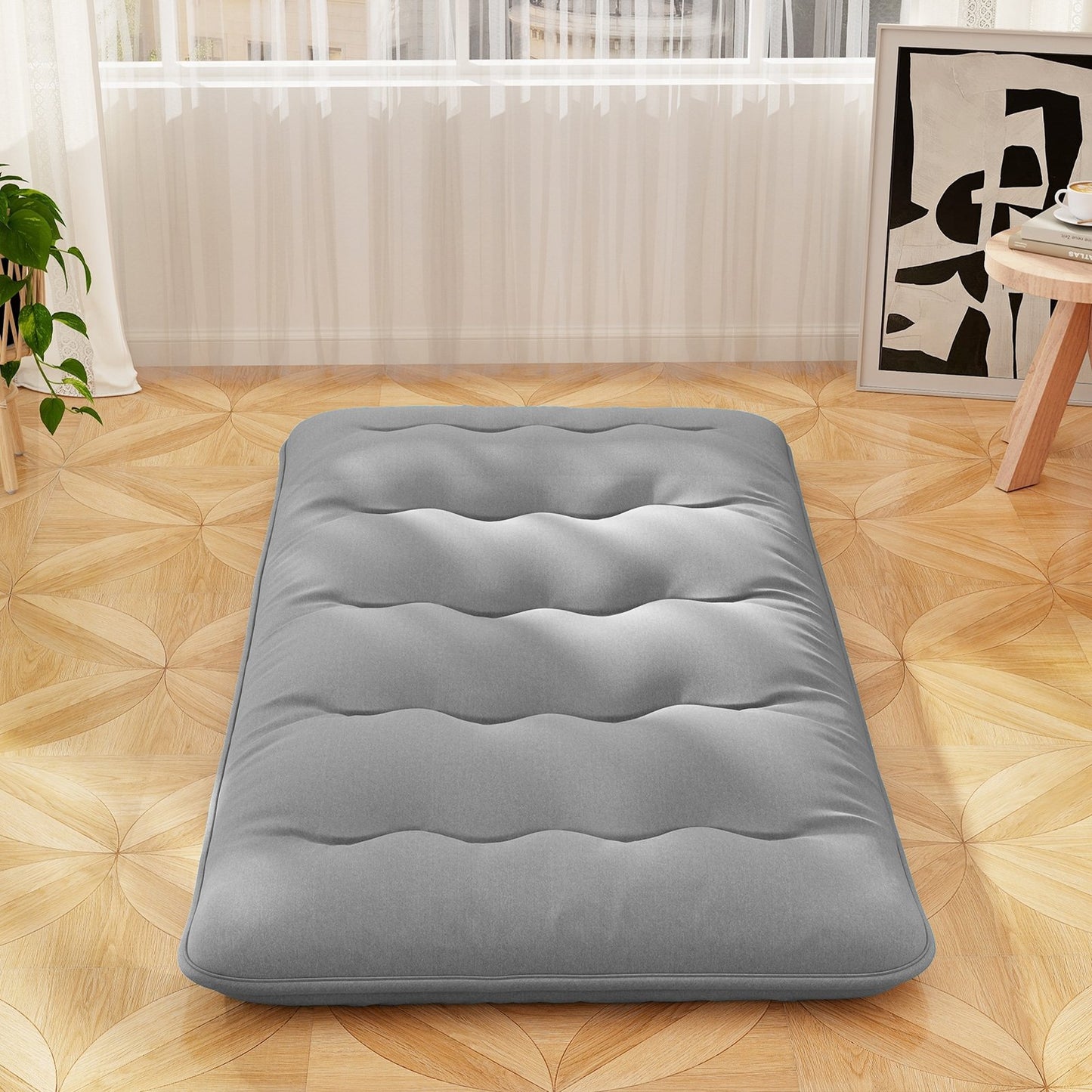 Futon Mattress with Washable Cover and Carry Bag-King Size