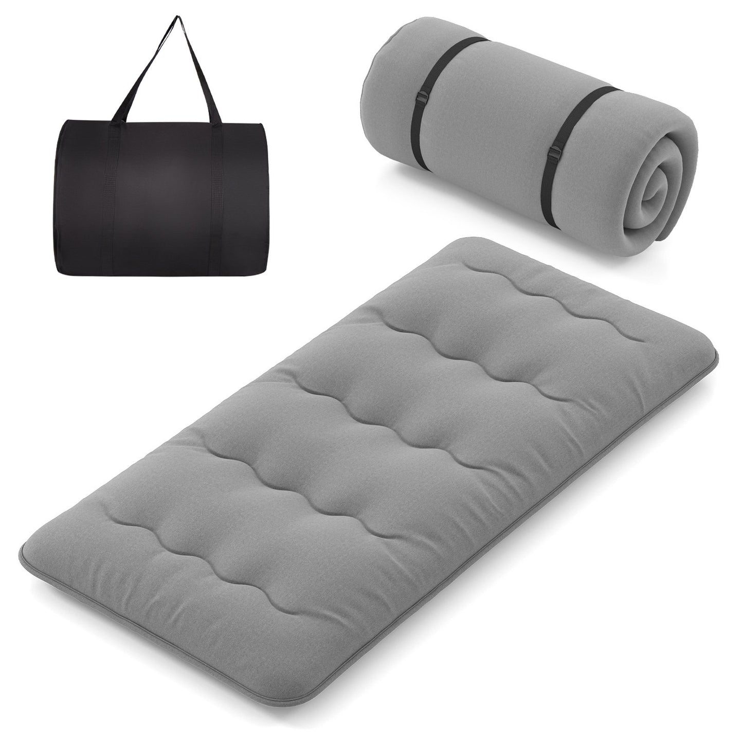 Futon Mattress with Washable Cover and Carry Bag-King Size
