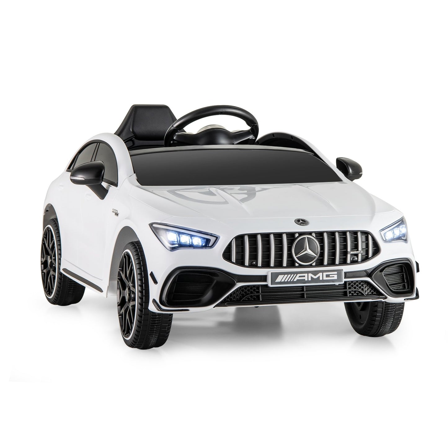 12V Kids Ride on Car Mercedes-Benz AMG CLA 45 with Remote-Black