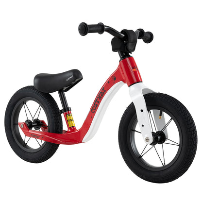 12-Inch Balance Bike with Adjustable Seat and Rotatable Handlebar for Over 36 Months Old-Red