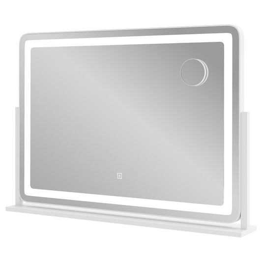 32 x 22 Inch Large Makeup Vanity Mirror with 3-Color Lighting Mode-White