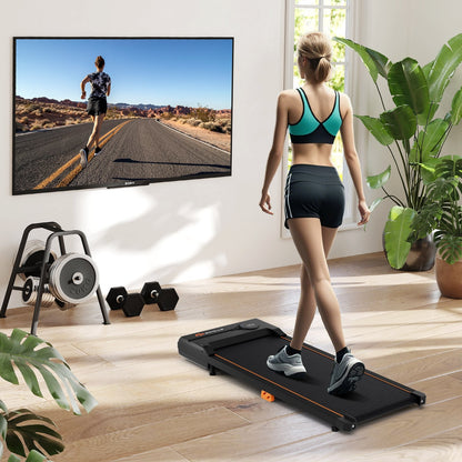 2.5HP Under Desk Treadmill with Remote Control for Home Office-Black