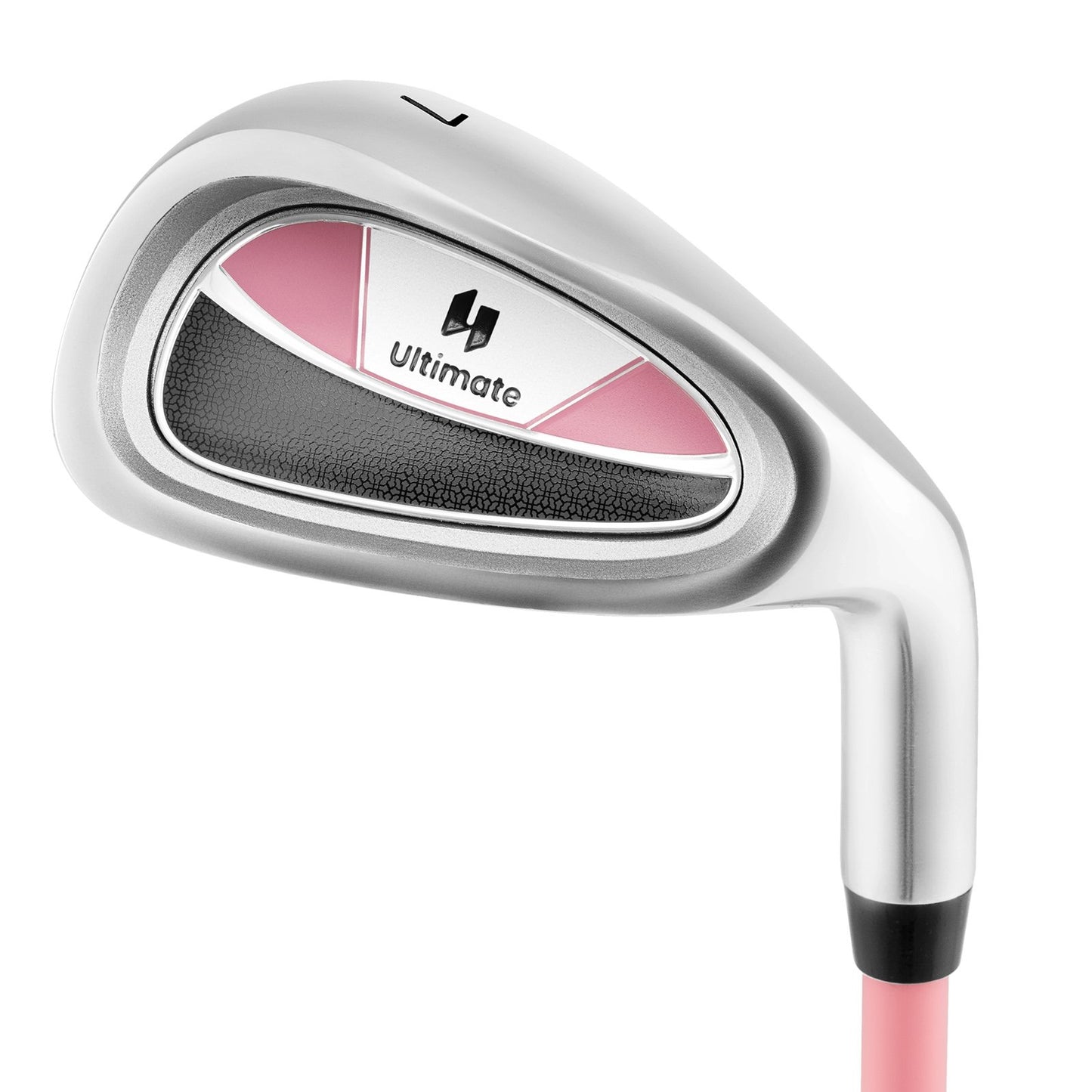 Junior #7 Iron for Kids with Fiberglass Shaft and Headcover-Blue