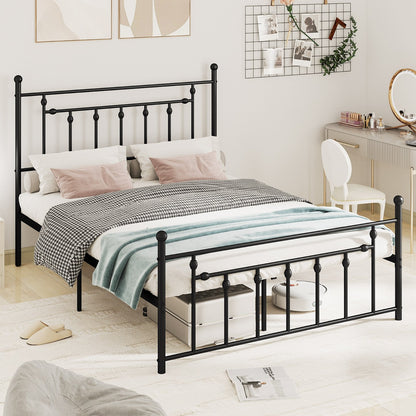 Full/Queen/Twin Size Heavy-duty Metal Bed Frame with Headboard-Twin Size