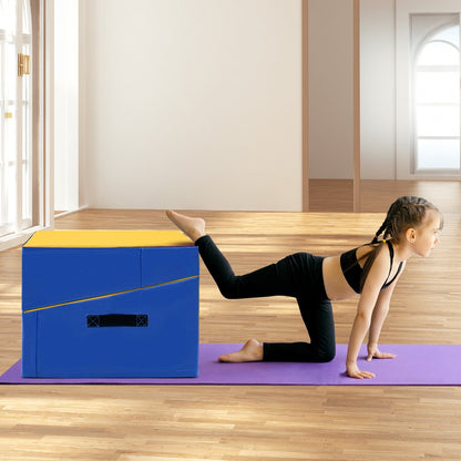 Folding Incline Yoga Gymnastics Tumbling Mat with EPE Foam-Pink