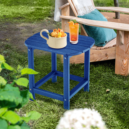 18 Inch Weather Resistant Side Table for Garden Yard Patio-Black