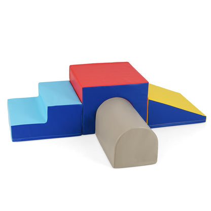 Climb and Crawl Foam Block Play Set for Infant Baby-Multicolor