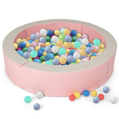 Detachable Foam Ball Pit with 50 Colorful Ocean Balls-Blue