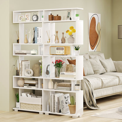 6-Tier Bookcase with Anti-Tipping Kit-Black