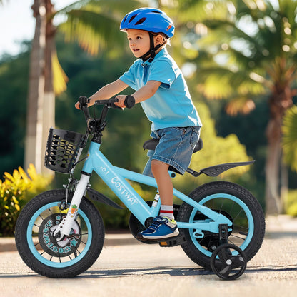 14 Inch Kids Bike with Adjustable Handlebar and Saddle for 3-5 Years Old-14 inches