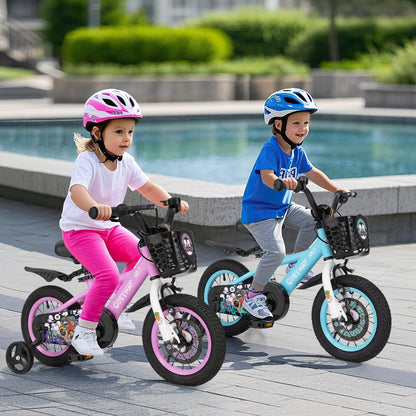 14 Inch Kids Bike with Adjustable Handlebar and Saddle for 3-5 Years Old-14 inches