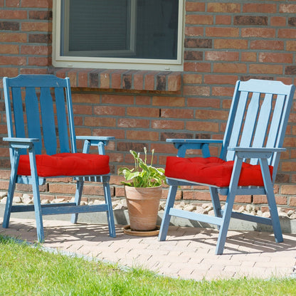 21 Inch  x 21 Inch Patio Chair Seat Cushion Pads for Indoor and Outdoor-Beige