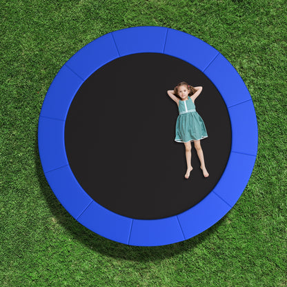 10 Feet Trampoline Pad Replacement Safety Pad with Fixing Straps (Blue)