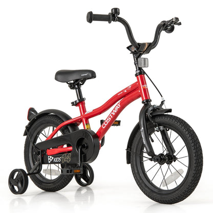 18 Inch Kids Bike Adjustable Bicycle with Reflectors and Bell for 4-8 Years Old