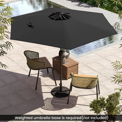 7.5 feet Outdoor Patio Heavy Duty Market Umbrella with Push Button Tilt-Beige