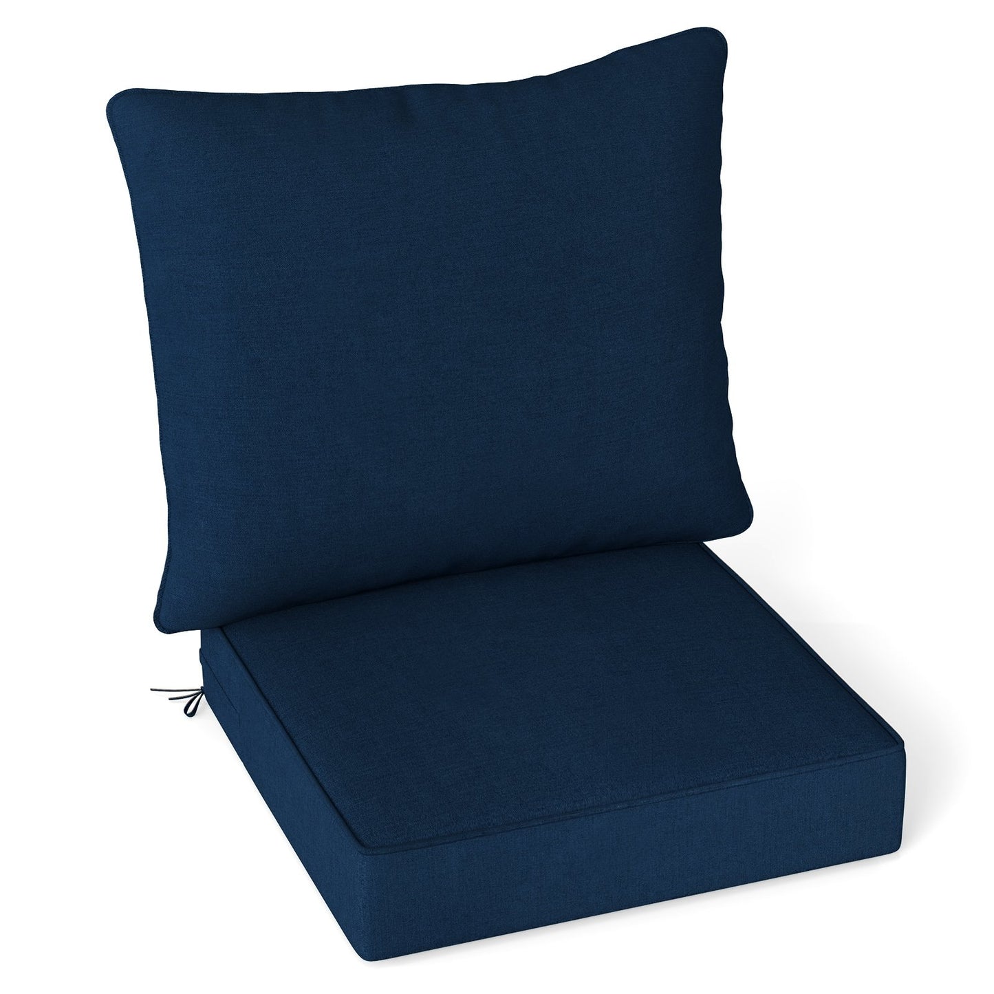 Deep Seat Chair Cushion Pads Set with Rope Belts for Indoor and Outdoor-Beige