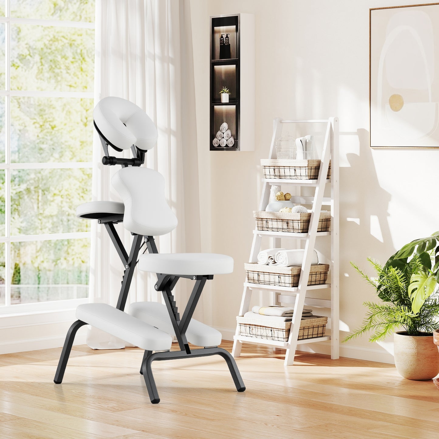 PU Leather Pad Travel Massage Chair with Carrying Bag