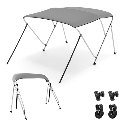 3-Bow/4-Bow Boat Bimini Top Sun Shade Boat Canopy with Storage Boot-3-Bow