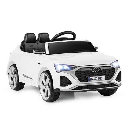 12V Kids Ride on Car Licensed Audi SQ8 with Remote Control and 3 Speeds-Black