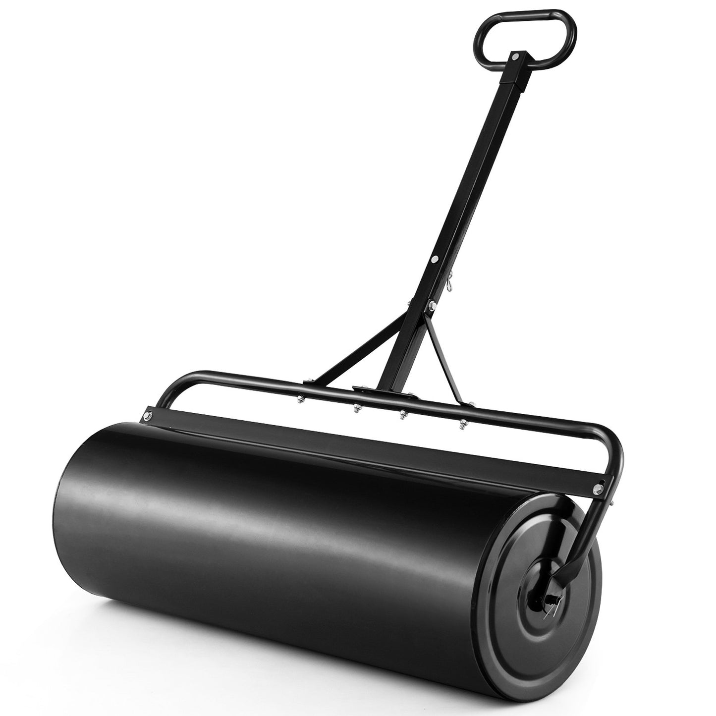 39 Inch Wide Push/Tow Lawn Roller-Black