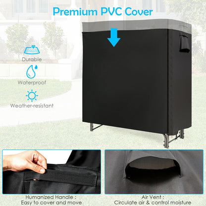 4 Feet/5 Feet/6 Feet/8 Feet Firewood Storage Log Rack-6 Feet