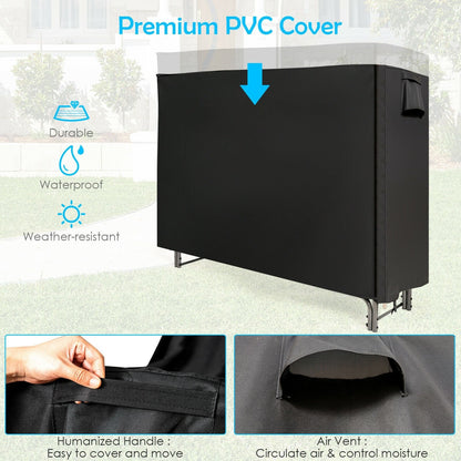 4 Feet/5 Feet/6 Feet/8 Feet Firewood Storage Log Rack-6 Feet