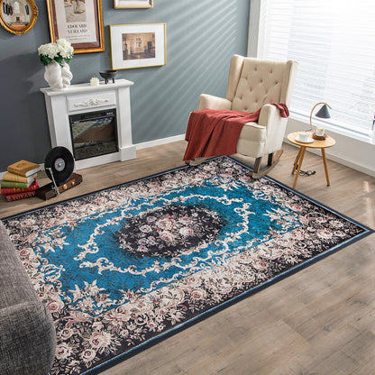 Area Rug with Non-Shedding Surface and Anti-slip Bottom-M