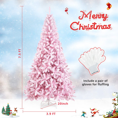 7.5 Feet Flocked Christmas Tree