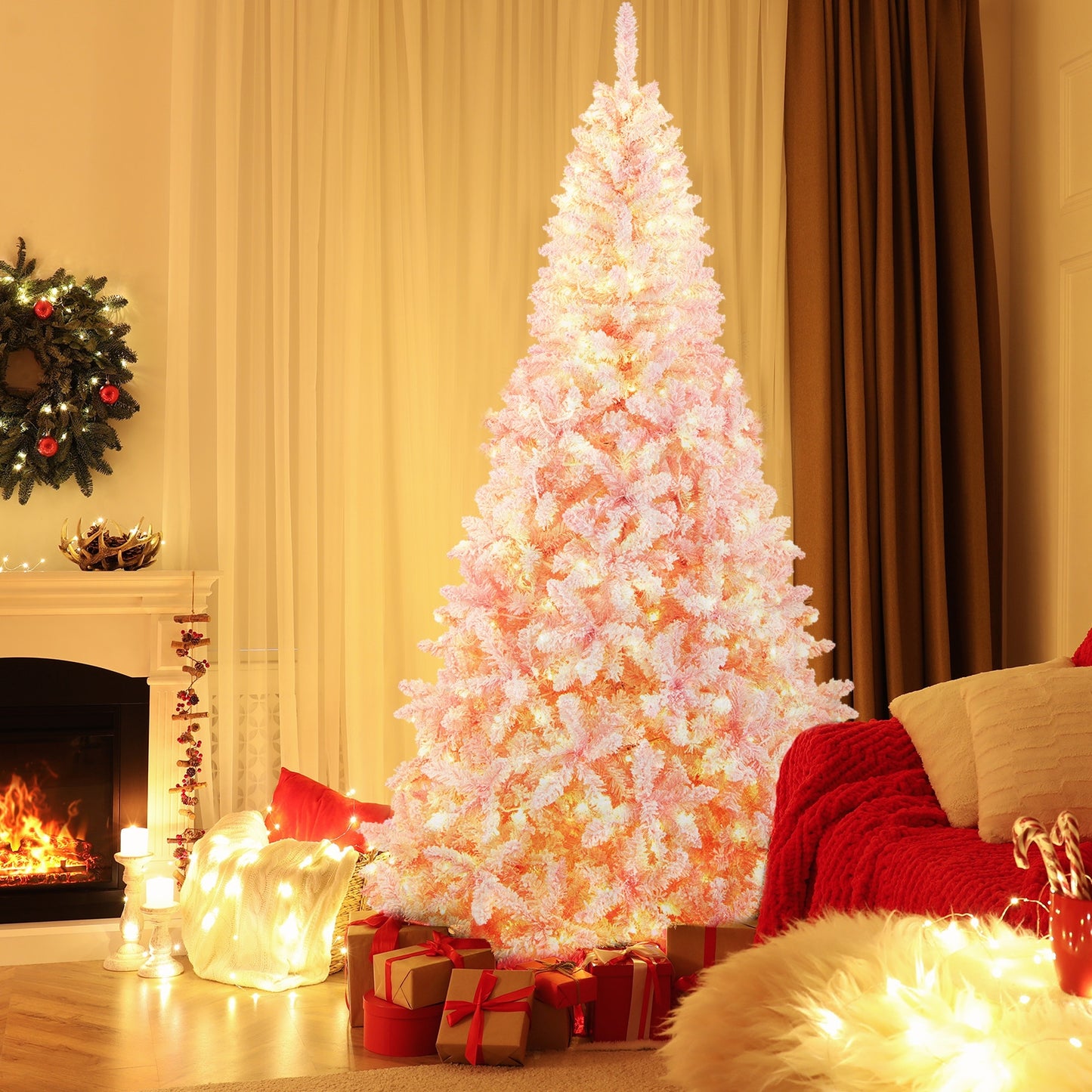 7.5 Feet Flocked Christmas Tree