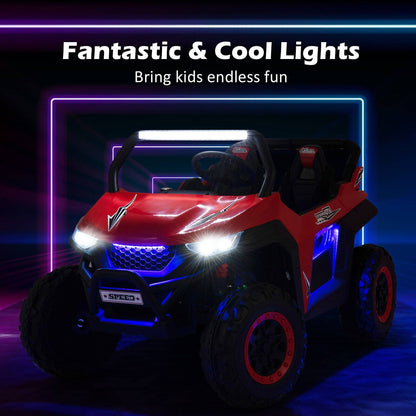 12V 2-Seater Kids Ride on UTV with Slow Start Function Music-Red