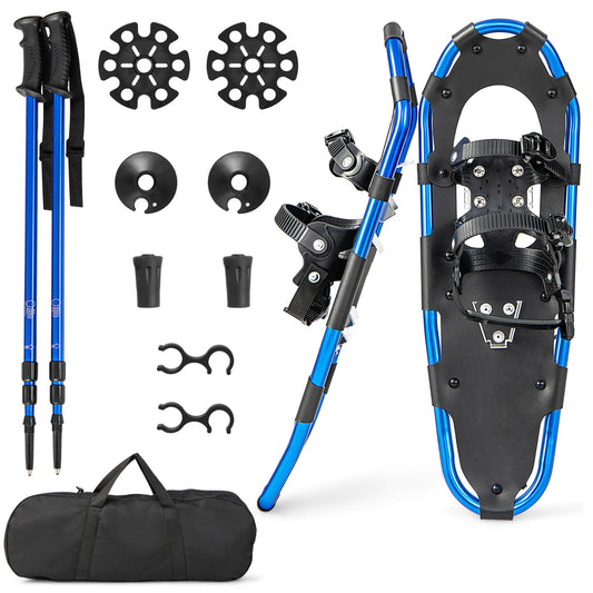 21/25/30 Inch Lightweight Terrain Snowshoes with Flexible Pivot System-21 inches