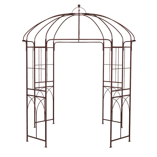 8.4 x 7 Feet Wide Birdcage Shape Garden Arbor
