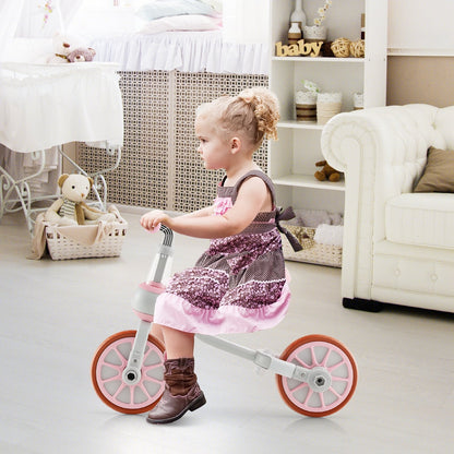 4-in-1 Kids Trike Bike with Adjustable Parent Push Handle and Seat Height-Navy