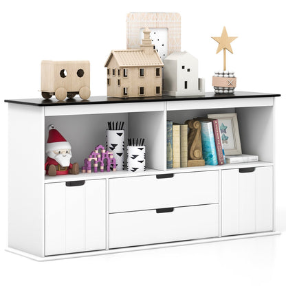 Kids Toy Storage Organizer with Blackboard Top-3-Drawer