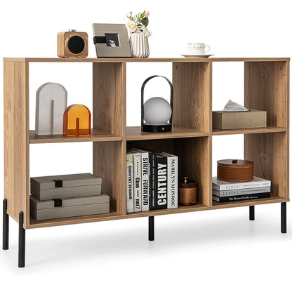 Open-Back Bookshelf with Drawer for Study-Black