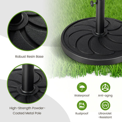 40LBS 21.5Inch Round Outdoor Umbrella Base