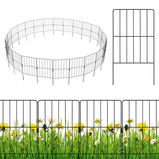 25 Pack Rustproof Decorative Garden Fence Set